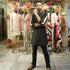 Black Linen Sporty Co Ord Set